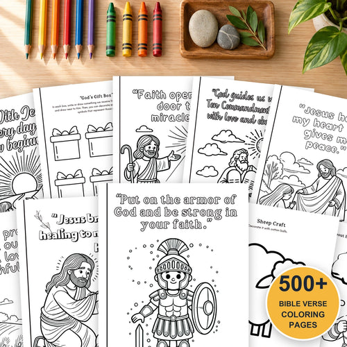 500+ Bible Verse Coloring Pages